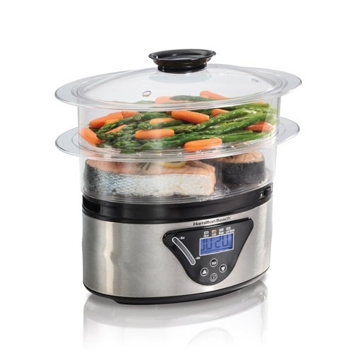 2 TIER 5.5QT DIGITAL FOOD STEAMER