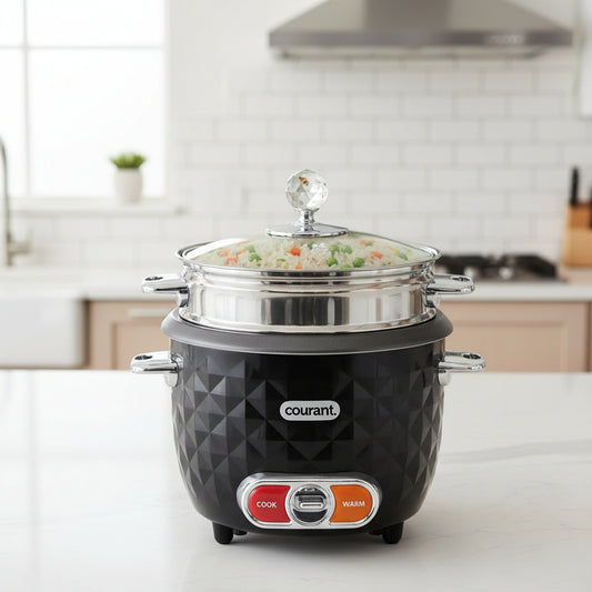 COURANT 10 CUP RICE COOKER AND STEAMER