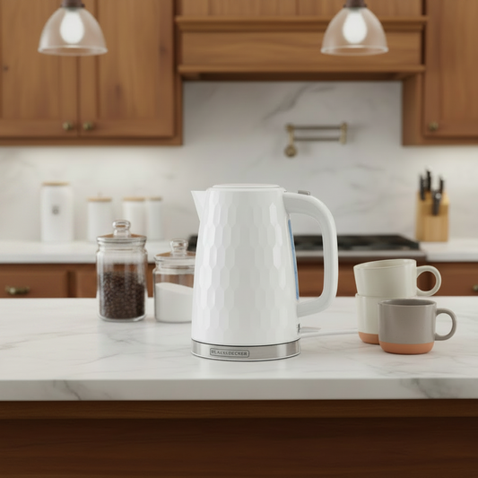 BLACK+DECKER HONEYCOMB COLLECTION RAPID BOIL 1.7L ELECTRIC CORDLESS KETTLE